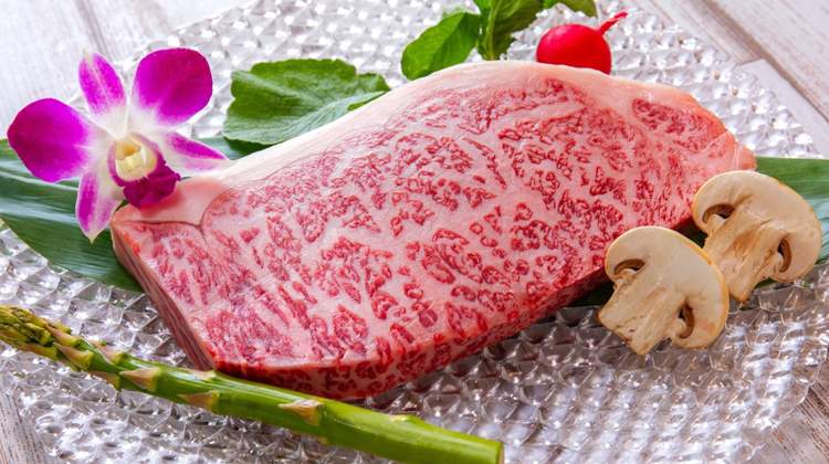 Branded Kobe beef sirloin
