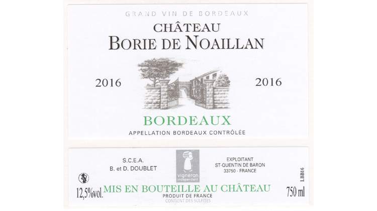 Bordeaux  Château Borie de Noaillan