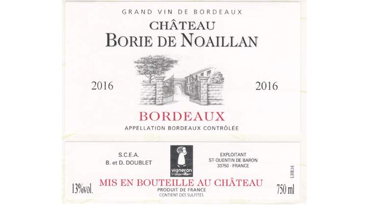 Bordeaux  Château Borie de Noaillan