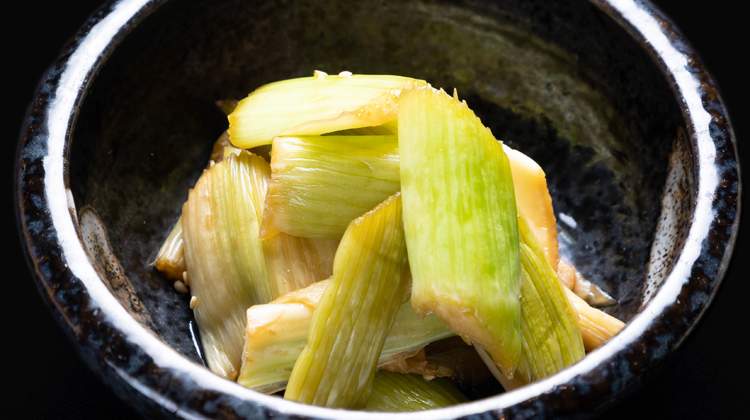 celery soaked in soy sauce