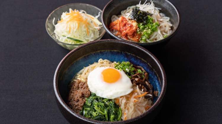 《Limited weekday》Bibimbap Rice & Korean Style Cold Noodle(Half) Lunch
