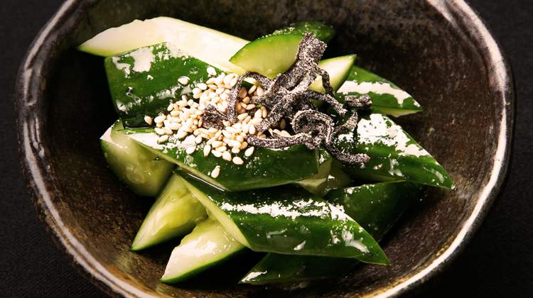 蒜香芝麻醬涼拌小黃瓜（加鹽昆布）